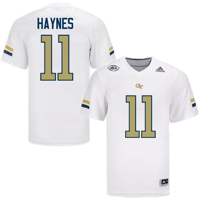 Jamal Haynes Georgia Tech Jerseys,Georgia Tech Yellow Jackets College Football Uniforms-White